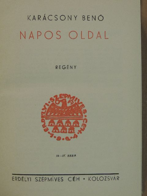 Karácsony Benő - Napos oldal [antikvár]