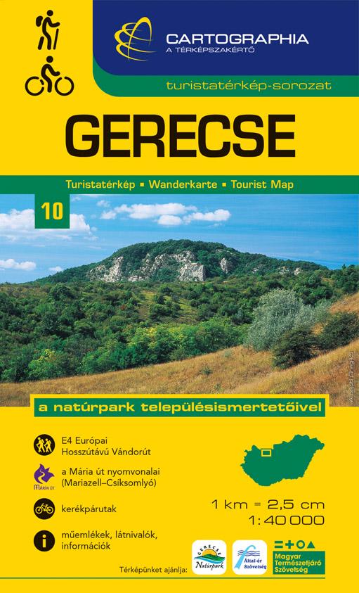 Cartographia Kiadó - Gerecse turistatérkép 10. 1:40000 CART. "SC"