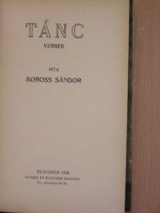 Boross Sándor - Tánc [antikvár]