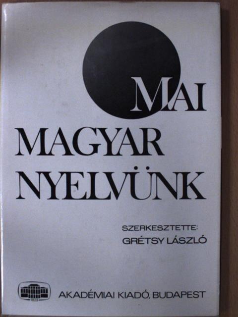 Éder Zoltán - Mai magyar nyelvünk [antikvár]