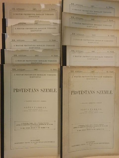 Barcsa János - Protestáns Szemle 1907. január-december [antikvár]