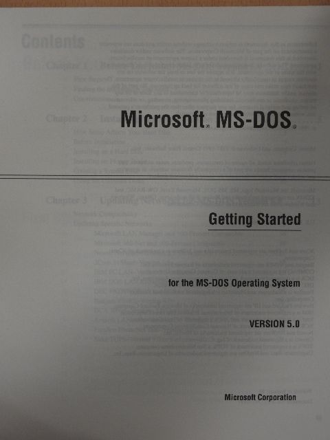 Microsoft MS-DOS Getting Started [antikvár]