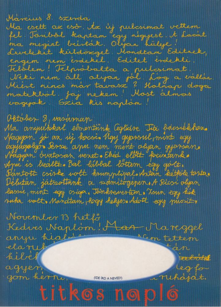Titkos napló [antikvár]