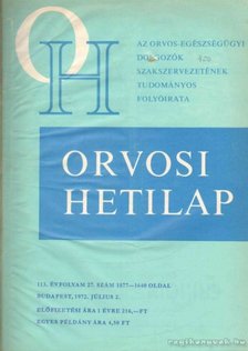 TRENCSÉNI TIBOR - Orvosi Hetilap 1972 I-II. (teljes évfolyam) [antikvár]