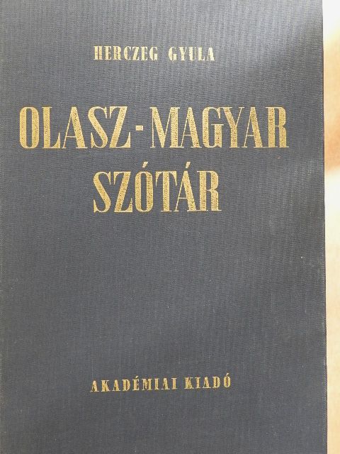 Herczeg Gyula - Olasz-magyar szótár [antikvár]