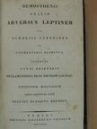 Aristides - Oratio adversus Leptinem/Declamationes duae eiusdem caussae [antikvár]
