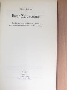 Günter Speicher - Ihrer Zeit voraus [antikvár]