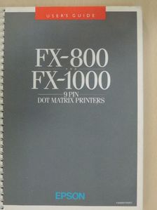 FX-800 and FX-1000 9 Pin - Dot Matrix Printers [antikvár]
