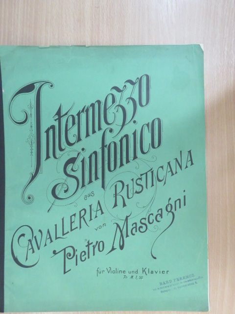 Pietro Mascagni - Intermezzo sinfonico [antikvár]