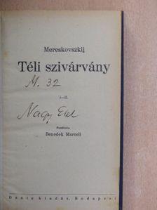 Mereskovszkij - Téli szivárvány I-II. [antikvár]