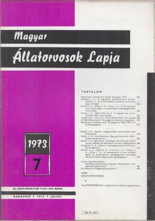 Holló Ferenc - Magyar Állatorvosok Lapja 1973. Július [antikvár]