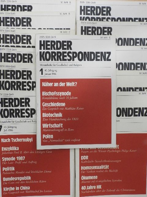 David Seeber - Herder Korrespondenz Januar-Dezember 1986 [antikvár]