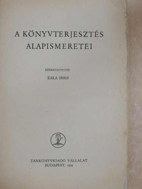 Bak János - A könyvterjesztés alapismeretei [antikvár]