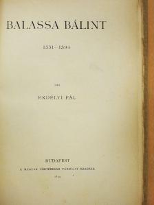 Erdélyi Pál - Balassa Bálint [antikvár]
