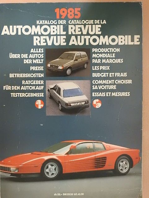 Automobil Revue/Revue Automobile 1985 [antikvár]