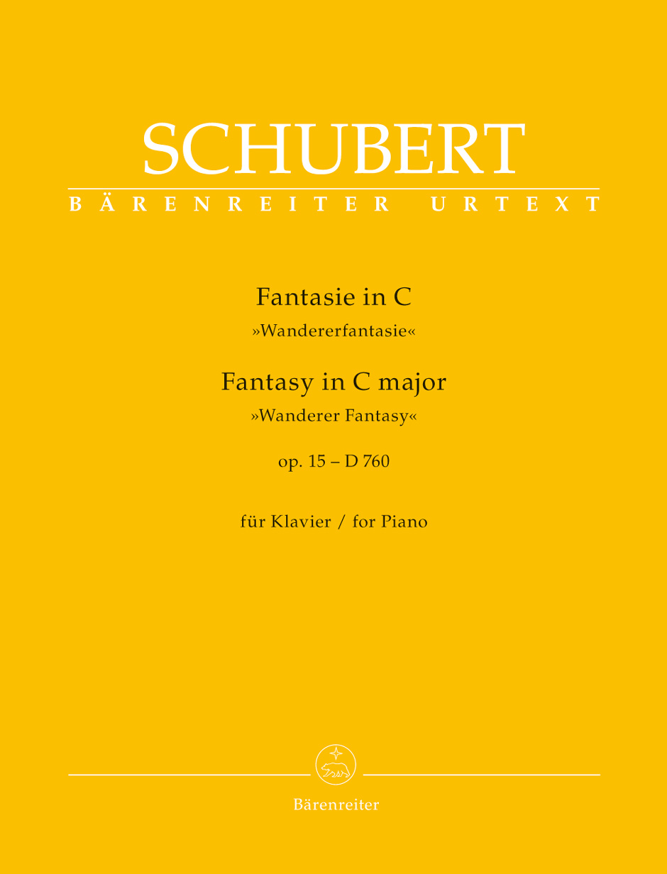 SCHUBERT - FANTASIE IN C "WANDERERFANTASIE" OP.15 - D760 FÜR KLAVIER