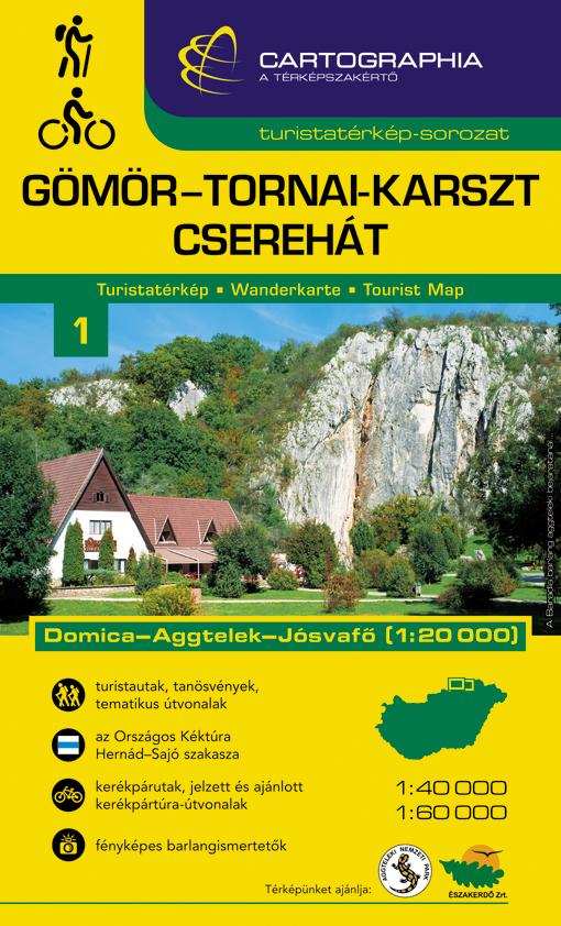 Cartographia Kiadó - Gömör-Tornai-karszt és Cserehát turistatérkép 1. 1:40000 "SC"