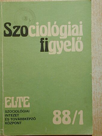 Alain Girard - Szociológiai figyelő 1988/1. [antikvár]