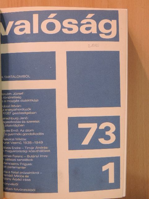 Arató Endre - Valóság 1973. (nem teljes évfolyam) [antikvár]