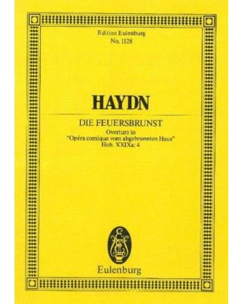 HAYDN J. - DIE FEUERSBRUNST, OVERTURE HOB. XXIXa:4 POCKET SCORE (H.C.ROBBINS LANDON)