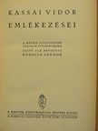 Kassai Vidor - Kassai Vidor emlékezései [antikvár]