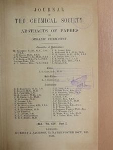 E. Goulding - Journal of the Chemical Society 1913./I. [antikvár]
