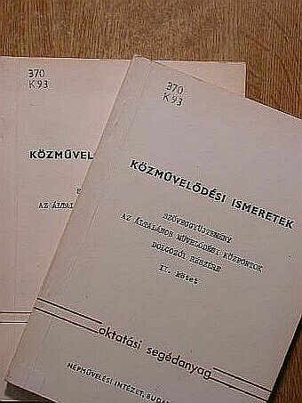 Közművelődési ismeretek I-II. [antikvár]