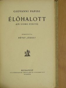 Giovanni Papini - Élőhalott [antikvár]