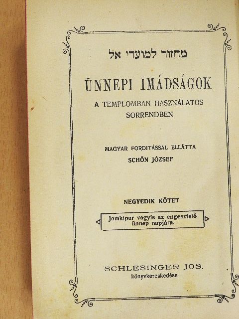Ünnepi imádságok IV. [antikvár]