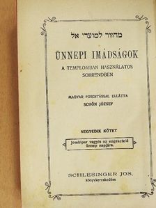 Ünnepi imádságok IV. [antikvár]