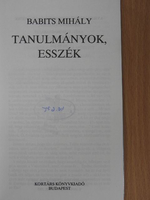Babits Mihály - Tanulmányok, esszék [antikvár]