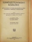 Andriska V. - Természettudományi Közlöny 1923. január-december/Pótfüzetek a Természettudományi Közlönyhöz 1923. január-december [antikvár]