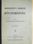 Mindszenty Gedeon - Mindszenty Gedeon költeményei I. [antikvár]