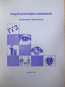 Aczél Balázs - Szegedi pszichológiai tanulmányok [antikvár]