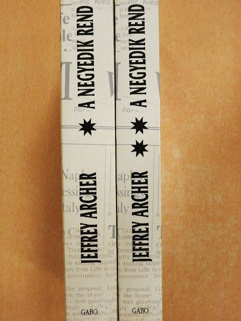 Jeffrey Archer - A negyedik rend I-II. [antikvár]