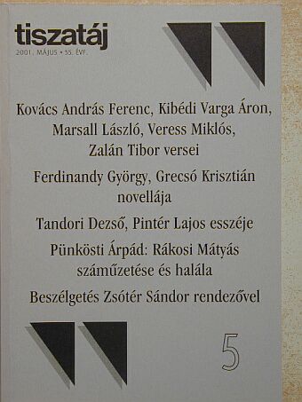 Bedecs László - Tiszatáj 2001. május [antikvár]