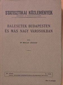 Dr. Melly József - Balesetek Budapesten és más nagy városokban [antikvár]