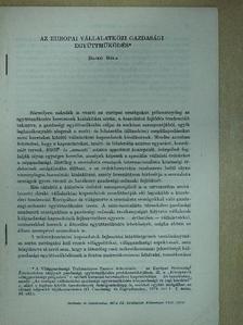 Bojkó Béla - Az európai vállalatközi gazdasági együttműködés [antikvár]