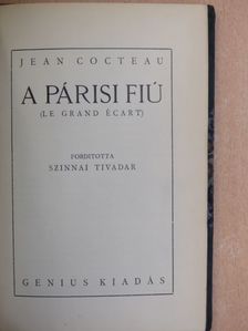 Jean Cocteau - A párisi fiú [antikvár]