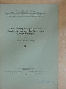 Eduard Wagner - Aethus lindbergi nov. spec., eine neue Cydniden-Art von den Kap Verde-Inseln [antikvár]