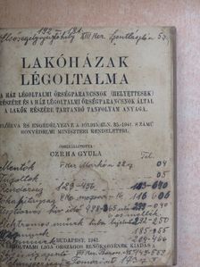 Lakóházak légoltalma [antikvár]