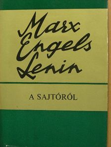 Engels Frigyes - A sajtóról [antikvár]