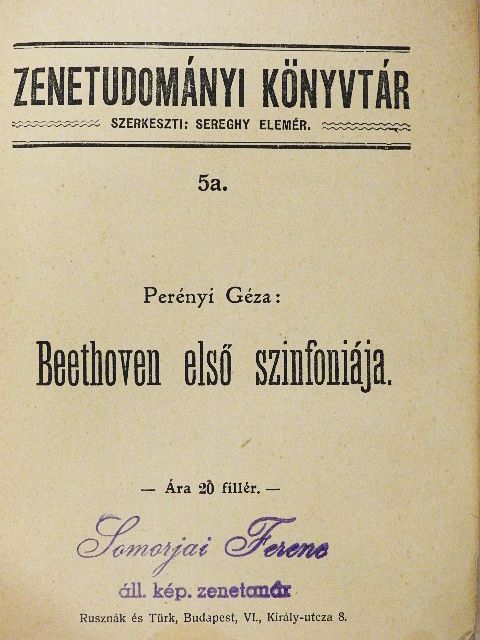 Perényi Géza - Beethoven első szinfoniája/Beethoven második szinfoniája/Beethoven harmadik szinfoniája/Beethoven negyedik szinfoniája/Beethoven ötödik szinfoniája/Beethoven hatodik szinfoniája/Beethoven hetedik szinfoniája/Beethoven nyolca [antikvár]