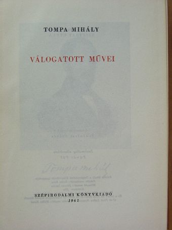 Tompa Mihály - Tompa Mihály válogatott művei [antikvár]