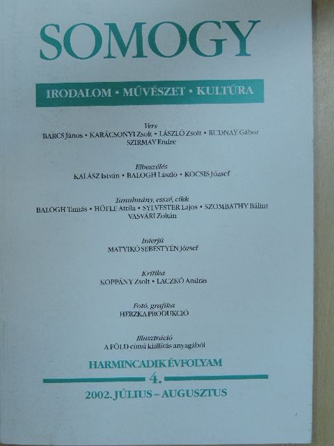 Balogh László - Somogy 2002. július-augusztus [antikvár]