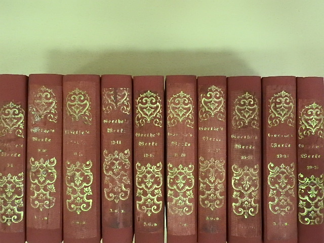 Goethe - "20 kötet a Goethes Werke sorozatból" (gótbetűs) [antikvár]