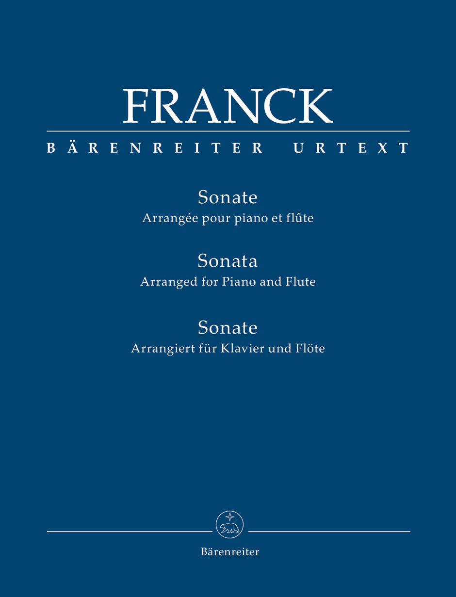 Franck - SONATE POUR PIANO ET VIOLON. ARR. POUR PIANO ET FLUTE PAR FRANZ LINDEN