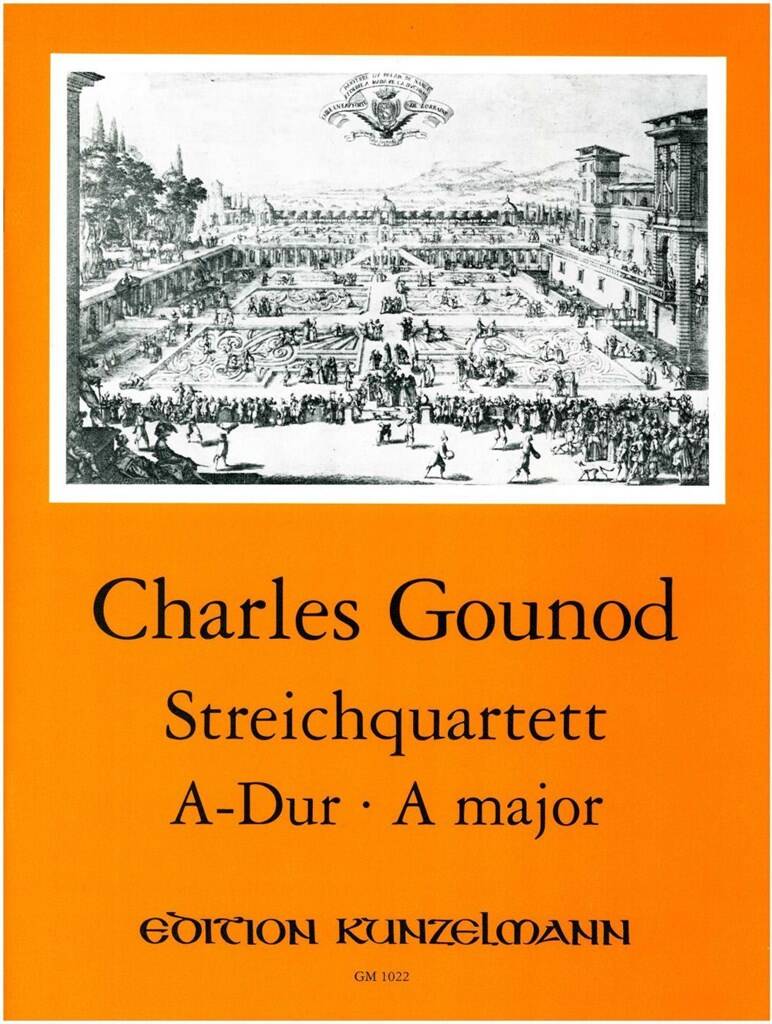 GOUNOD, CHARLES - STREICHQUARTETT A-DUR ERSTAUSGABE (L.J.DROP) PARTITUR UND STIMMEN