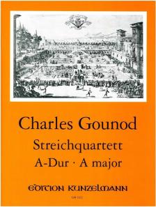 GOUNOD, CHARLES - STREICHQUARTETT A-DUR ERSTAUSGABE (L.J.DROP) PARTITUR UND STIMMEN