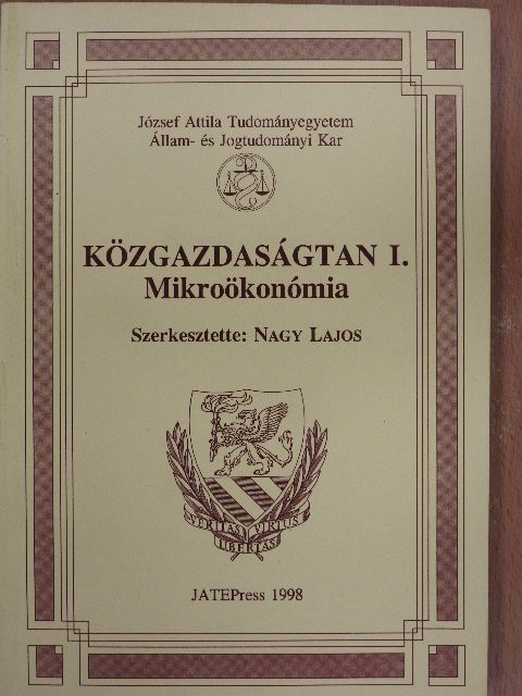 Lehoczki Zsuzsa - Közgazdaságtan I. [antikvár]